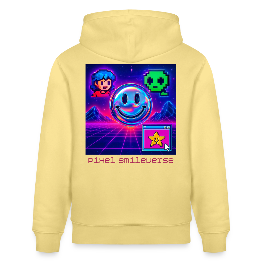 Organic Hoody - Retro Arcade Dream - viva yellow 