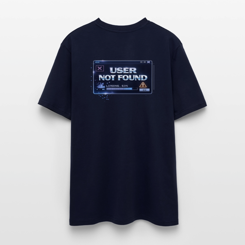 Organic T-Shirt - User Not Found - navy