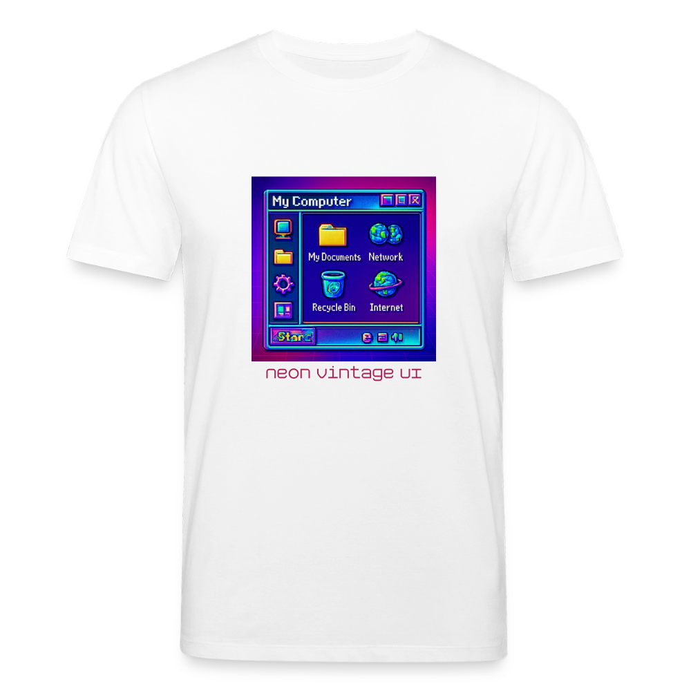 Organic T-Shirt - Retro Desktop - white