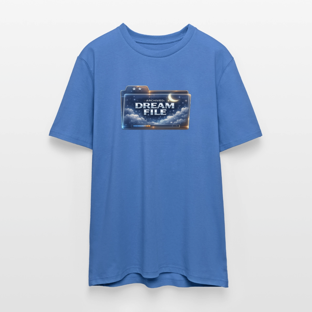 Organic T-Shirt - Archived Dream File - mindful blue