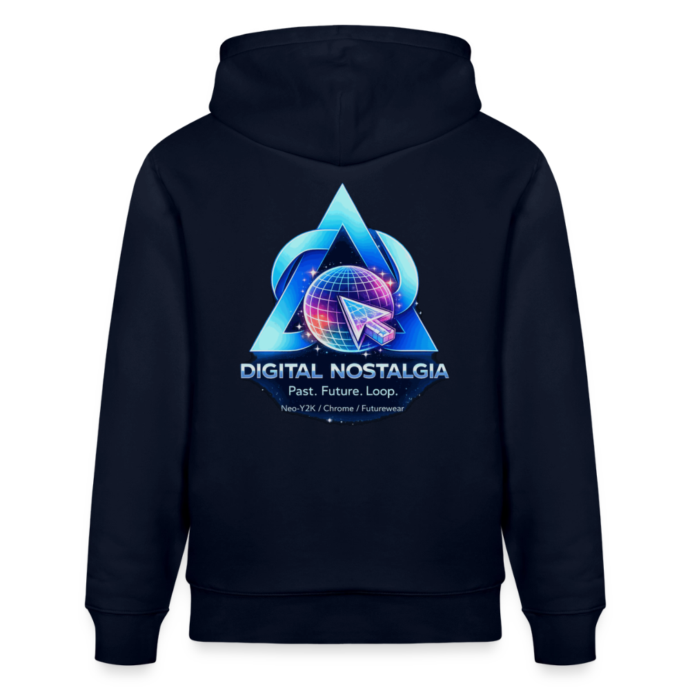 Organic Hoody - Eternal Quantum Era - navy