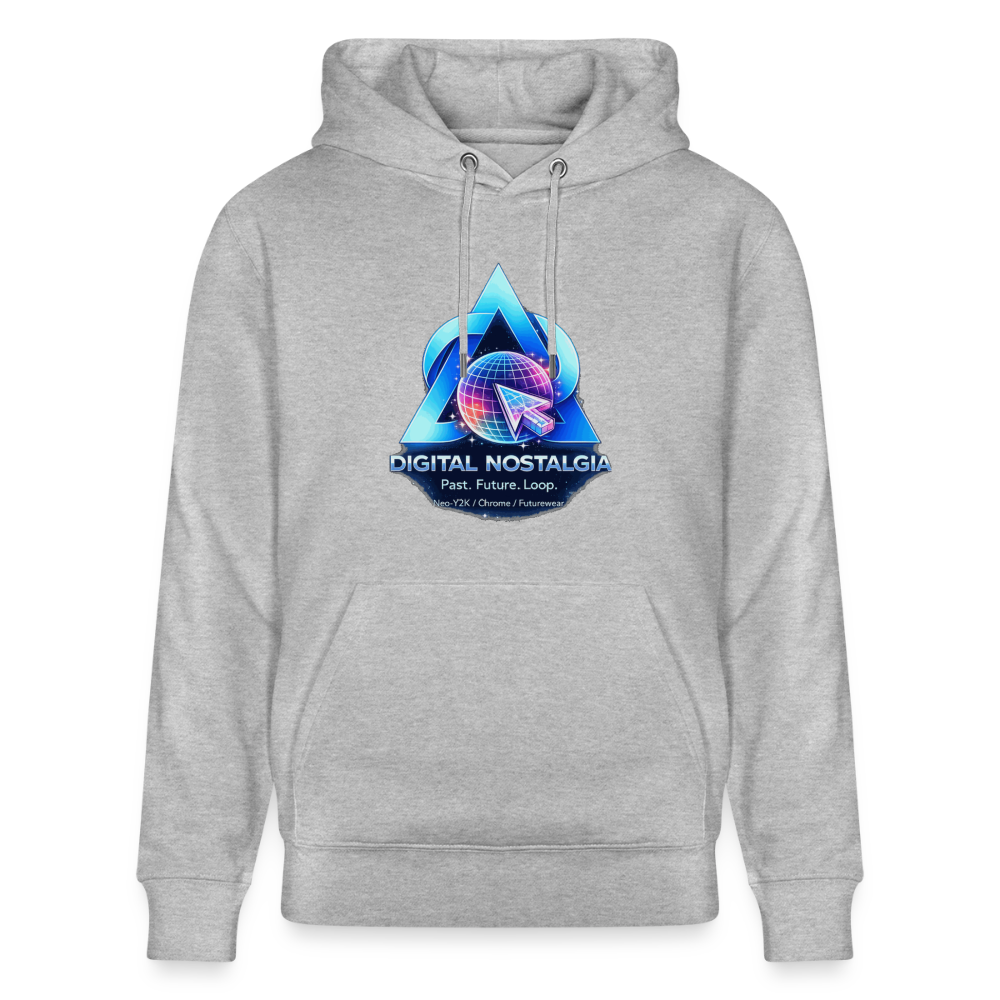 Organic Hoody - Eternal Quantum Era - heather grey