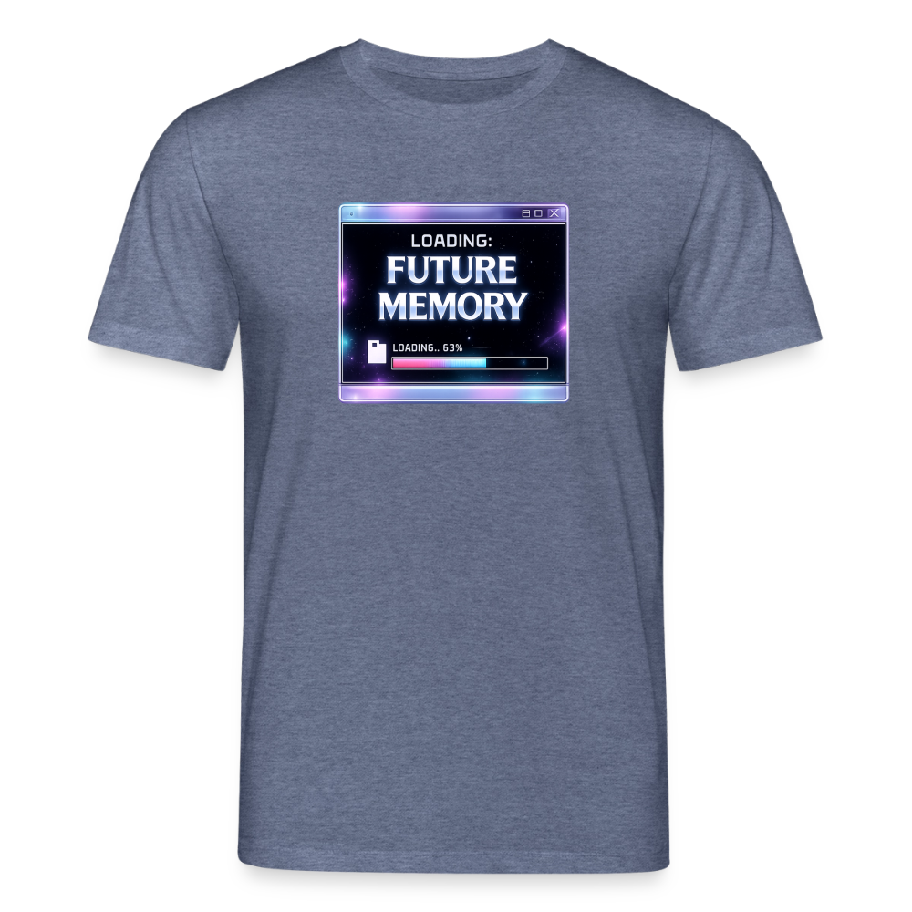 Organic T-Shirt - Future Memory - dark heather blue