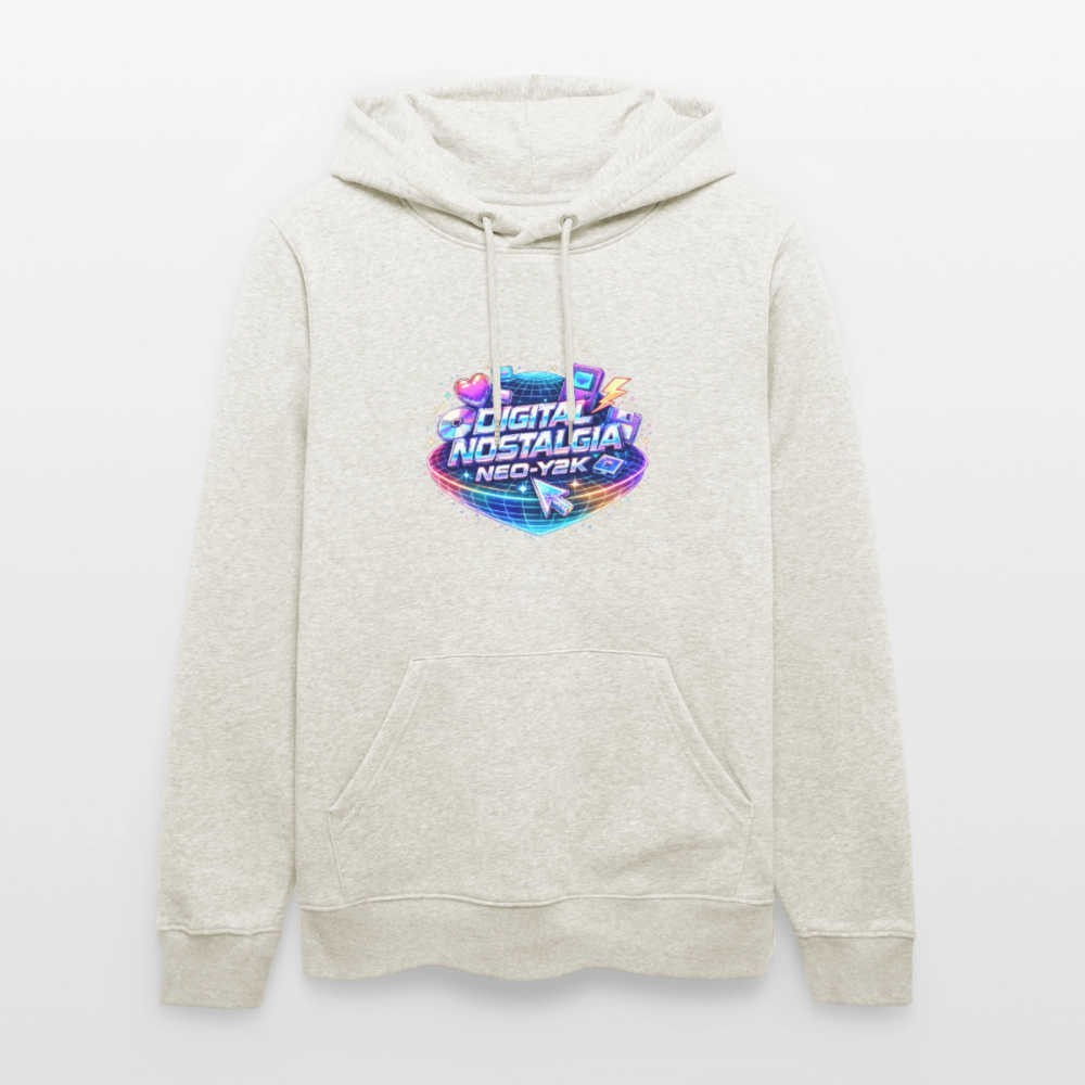 Organic Hoody - Neo Y2K Revival - heather oatmeal