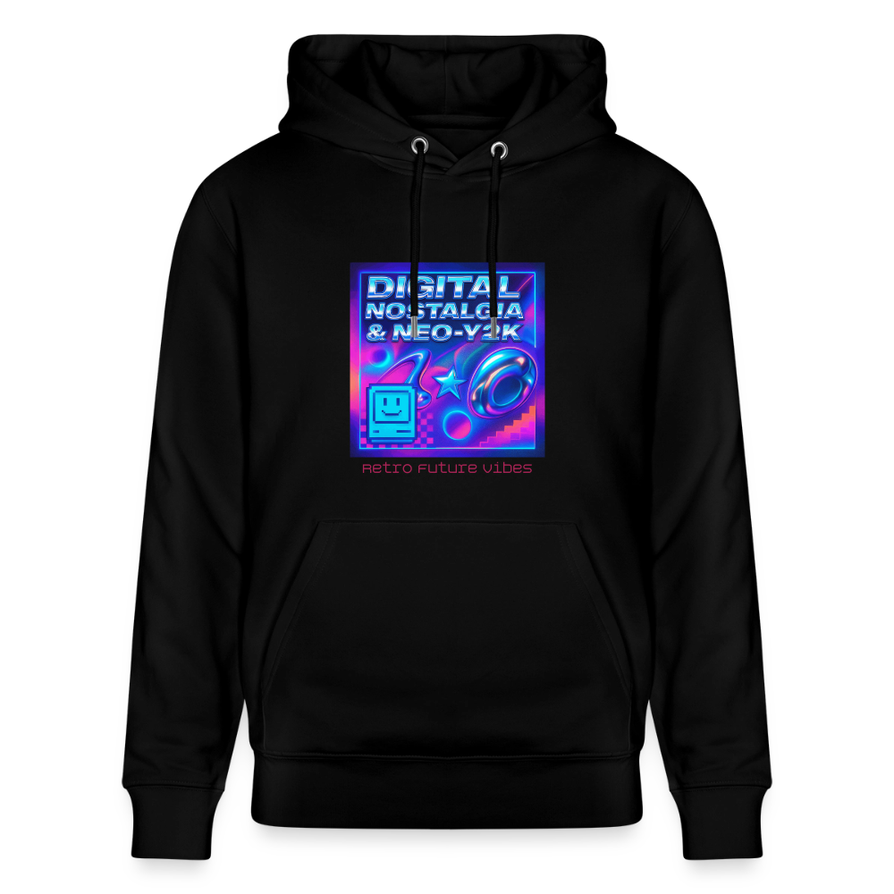 Organic Hoody - Digital Nostalgia - black