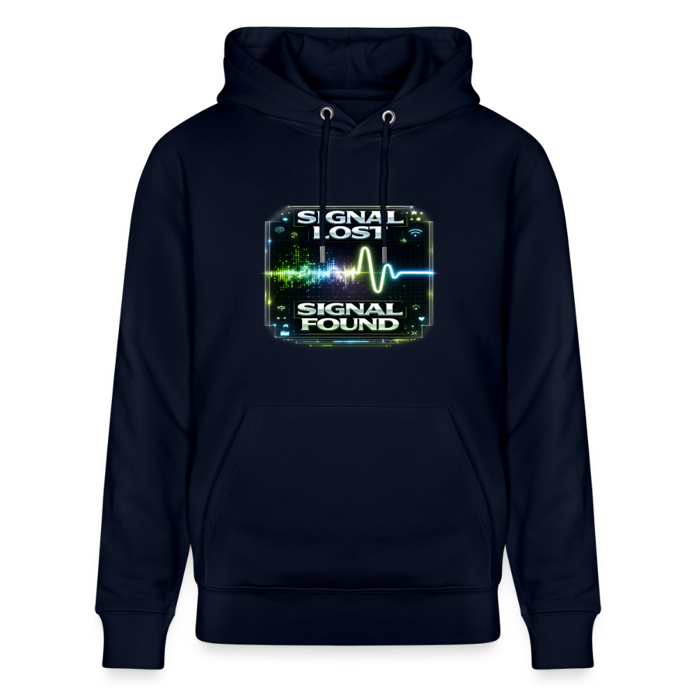 Organic Hoody - Signal Restored - navy