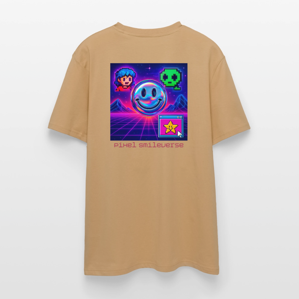 Organic T-Shirt - Retro Arcade Dream - caramel 