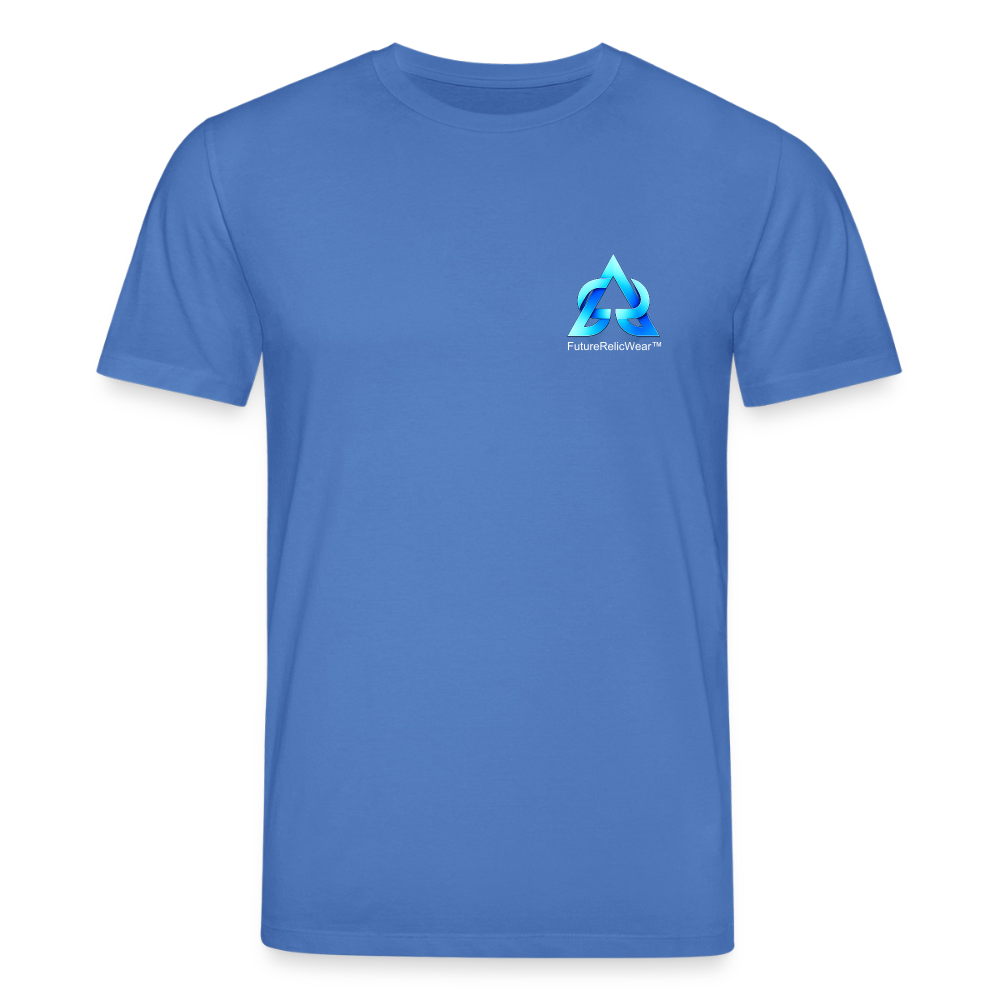 Organic T-Shirt - Retro Future Wave - mindful blue