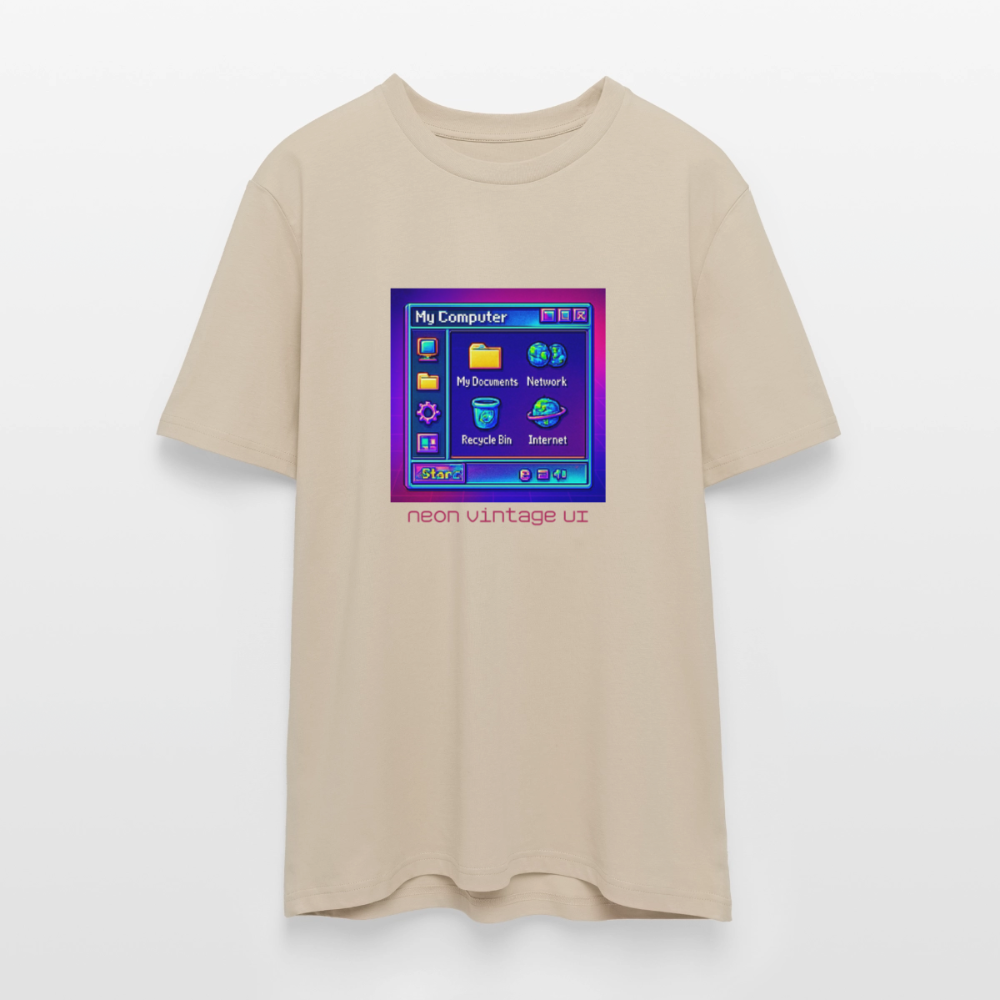 Organic T-Shirt - Retro Desktop - beige