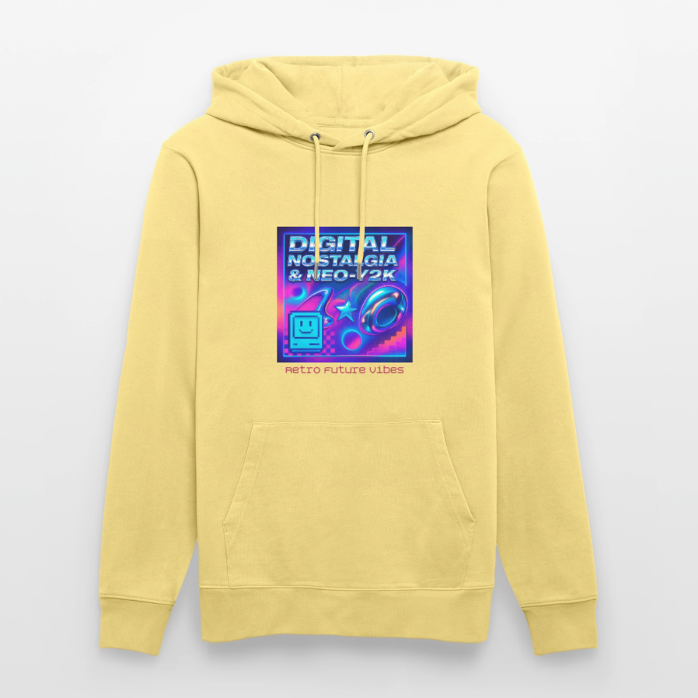 Organic Hoody - Digital Nostalgia - viva yellow 