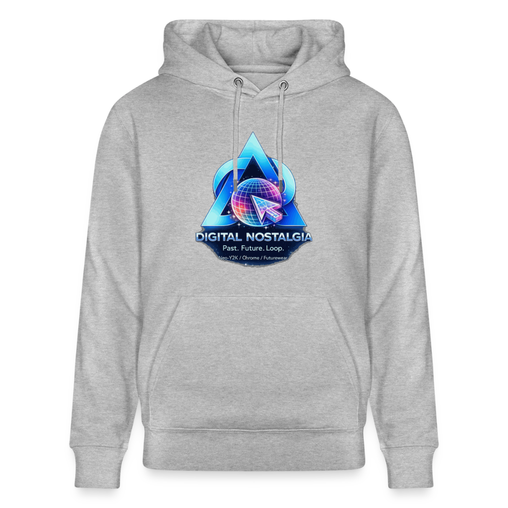 Organic Hoody - Eternal Quantum Era - heather grey