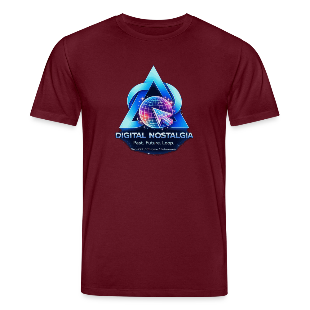 Organic T-Shirt - Eternal Quantum Era - burgundy