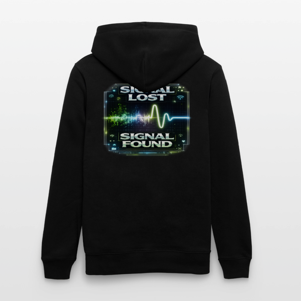 Organic Hoody - Signal Restored - black