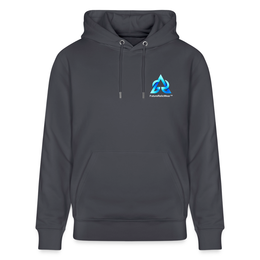 Organic Hoody - Neon Geometrics - indigo blue