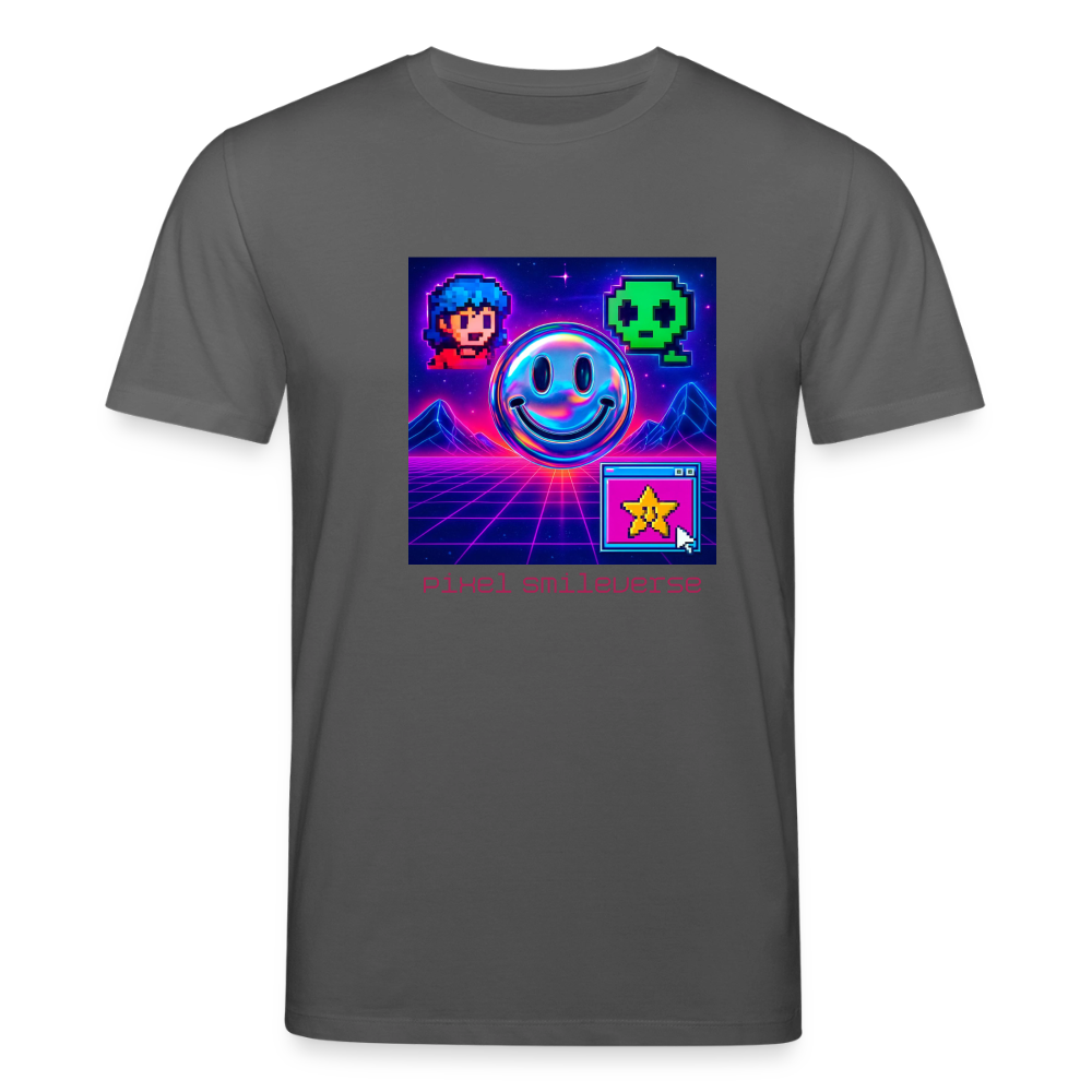Organic T-Shirt - Retro Arcade Dream - anthracite