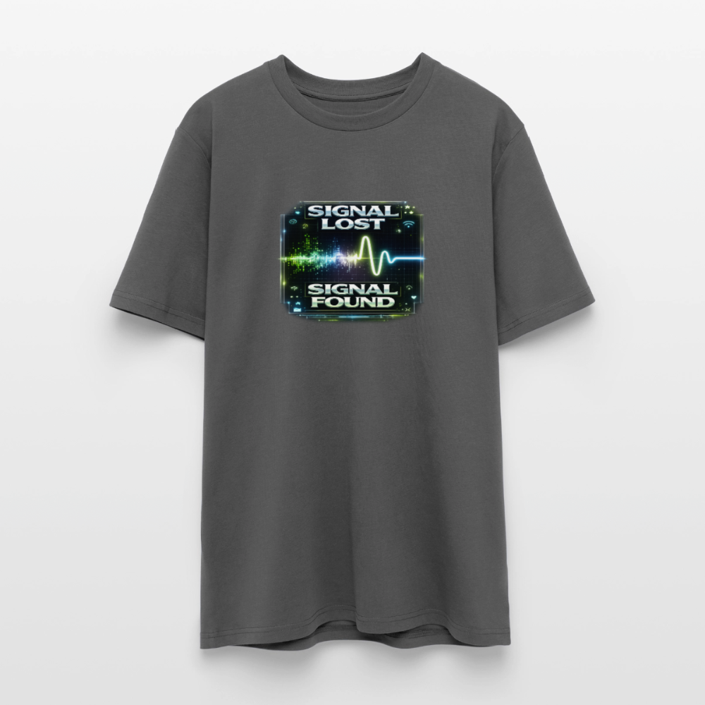 Organic T-Shirt - Signal Restored - anthracite