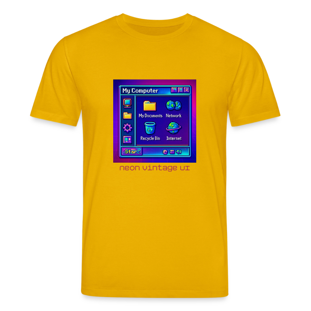 Organic T-Shirt - Retro Desktop - spectra yellow