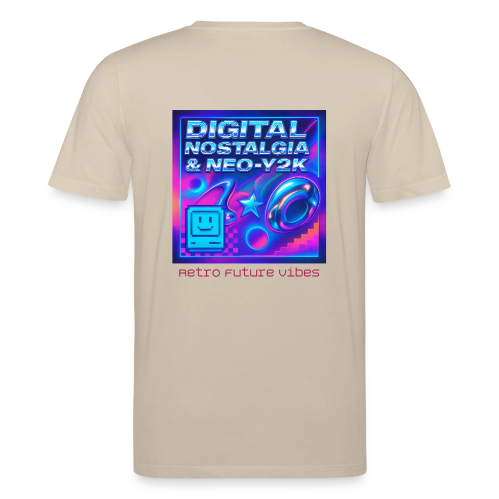 Organic T-Shirt - Digital Nostalgia - beige