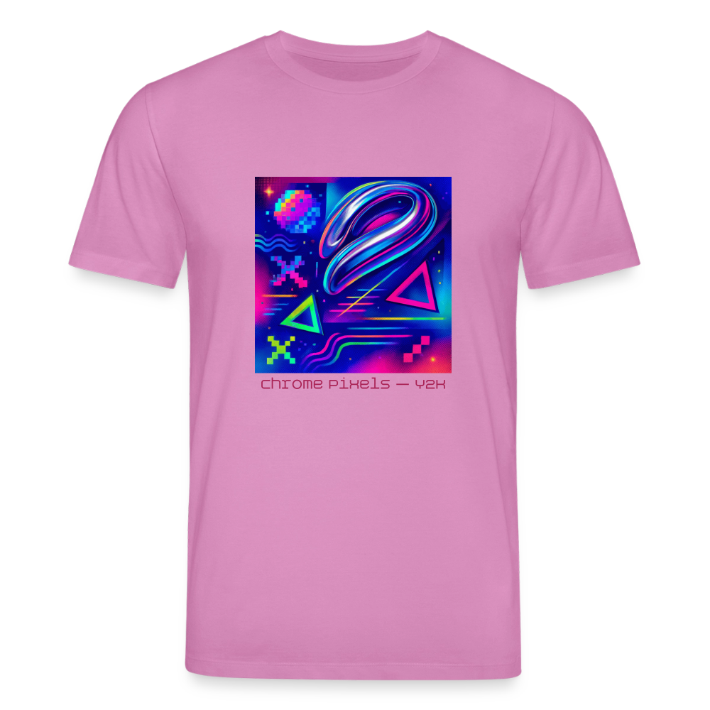 Organic T-Shirt - Neon Geometrics - pink