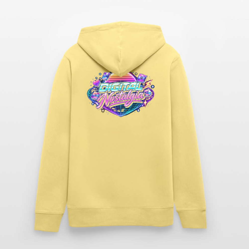 Organic Hoody - Retro Future Wave - viva yellow 