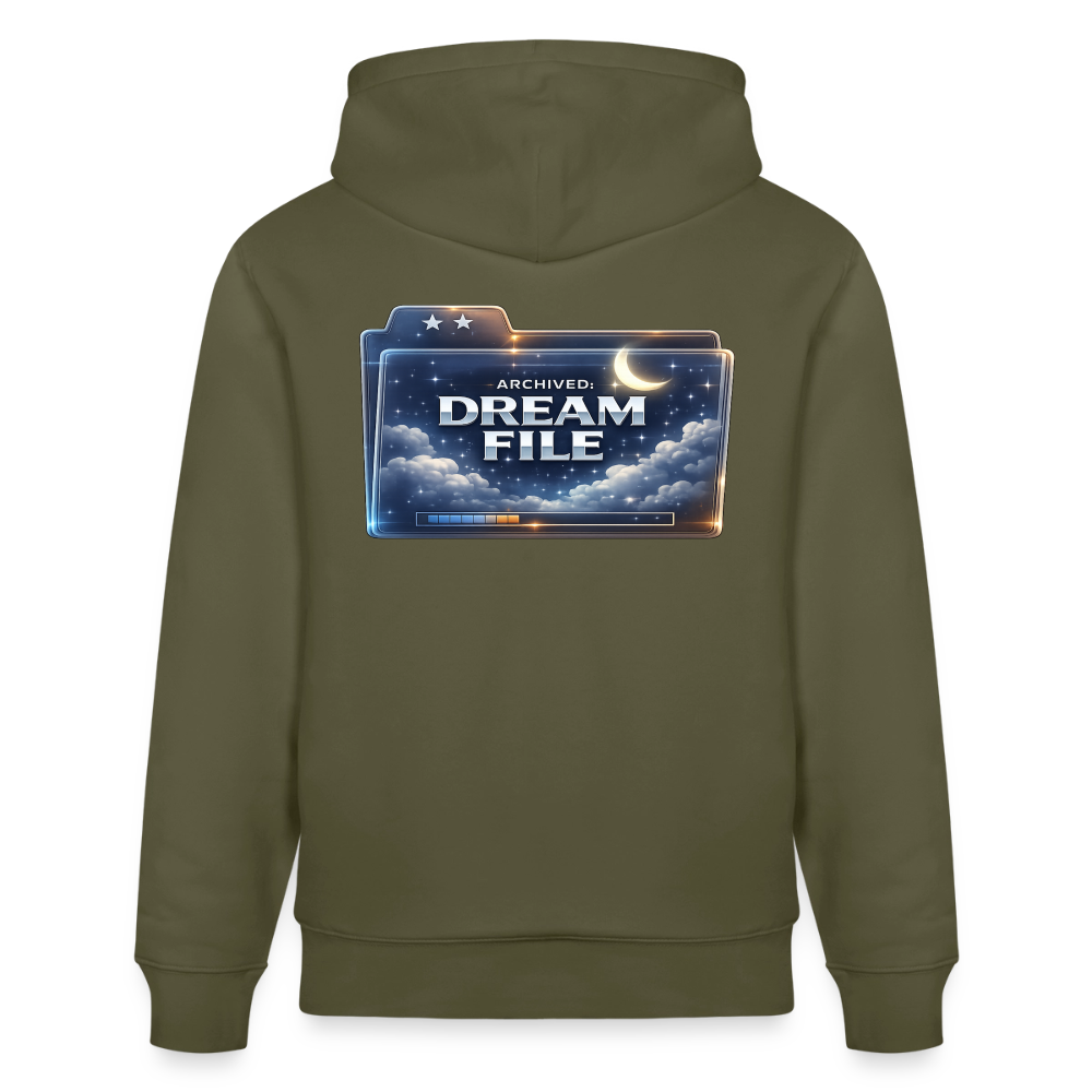 Organic Hoody - Archived Dream File - khaki green