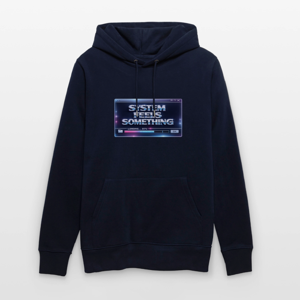 Organic Hoody - Sentience Loading Now - navy