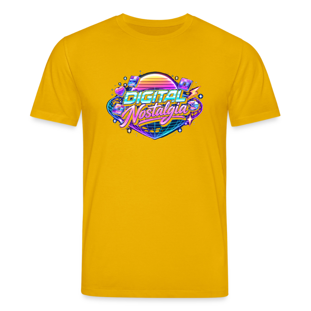 Organic T-Shirt - Retro Future Wave - spectra yellow