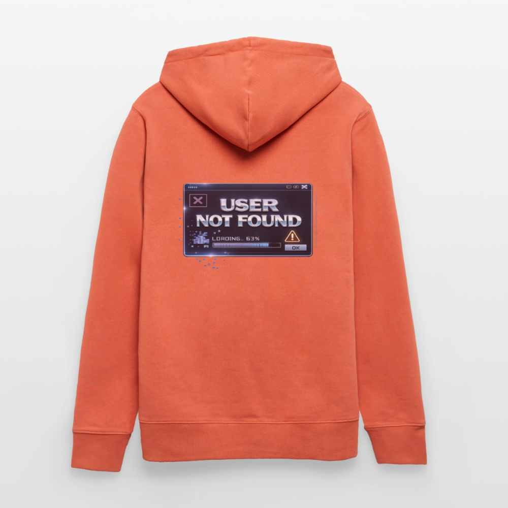 Organic Hoody - User Not Found - light red