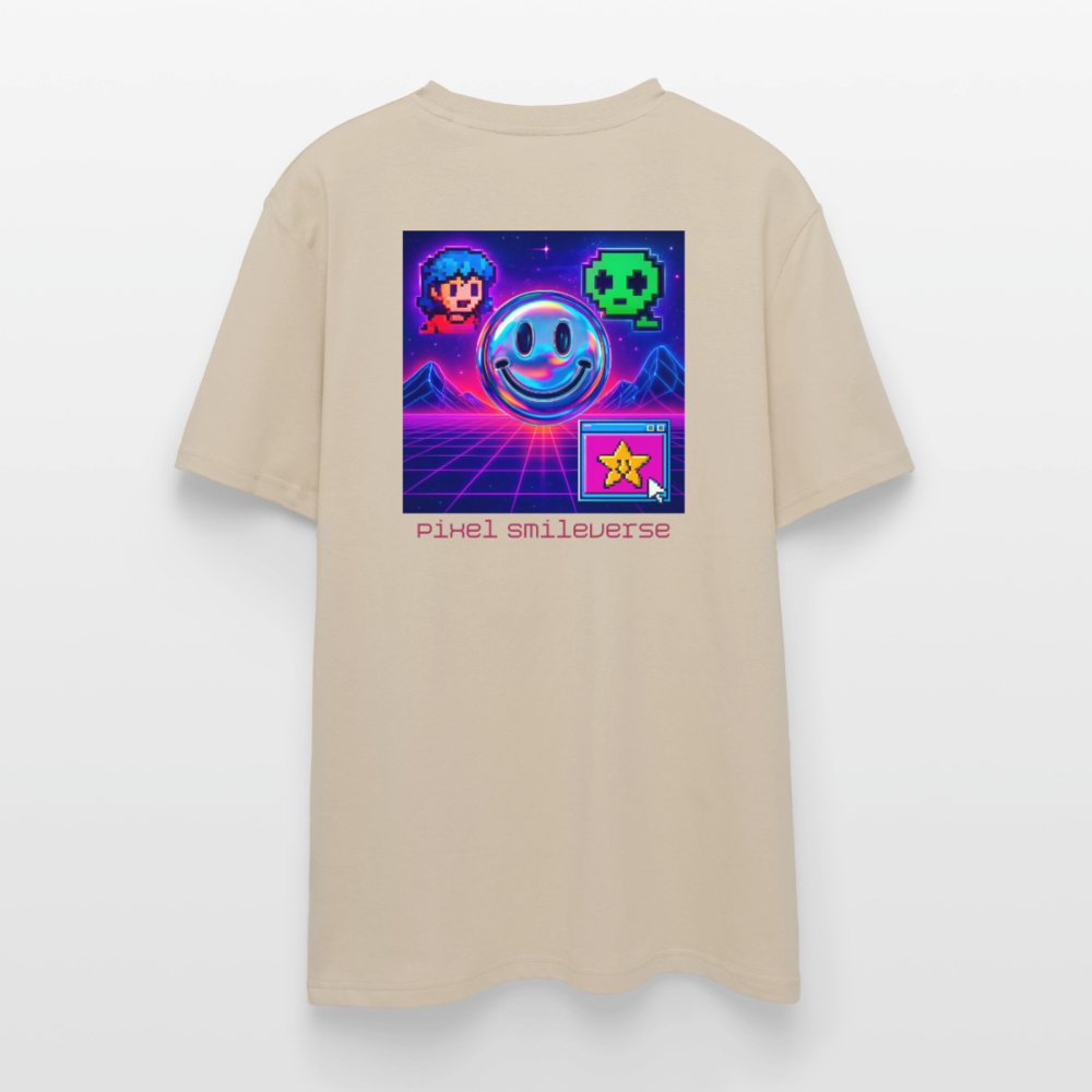 Organic T-Shirt - Retro Arcade Dream - beige