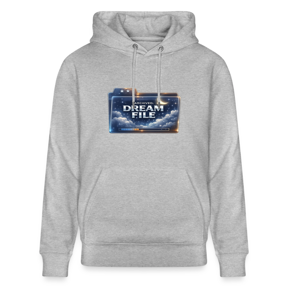 Organic Hoody - Archived Dream File - heather grey