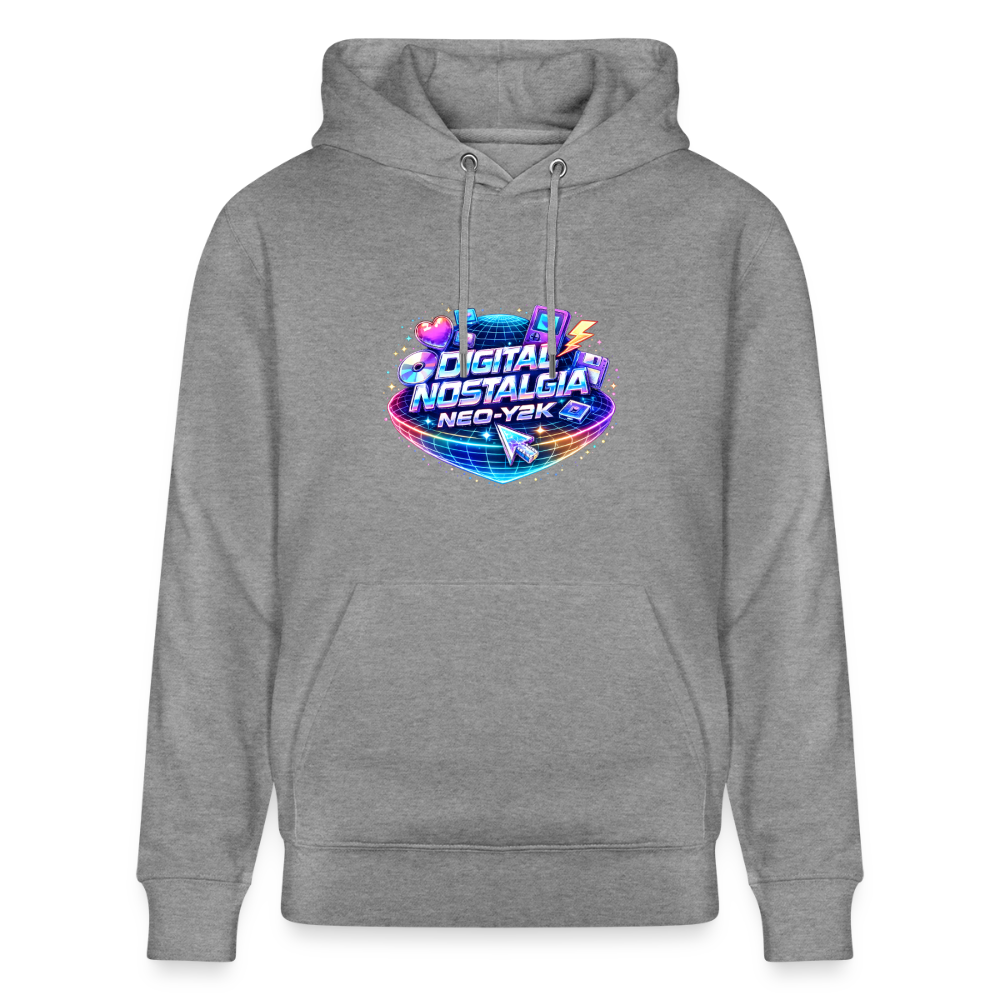 Organic Hoody - Neo Y2K Revival - slub heather grey