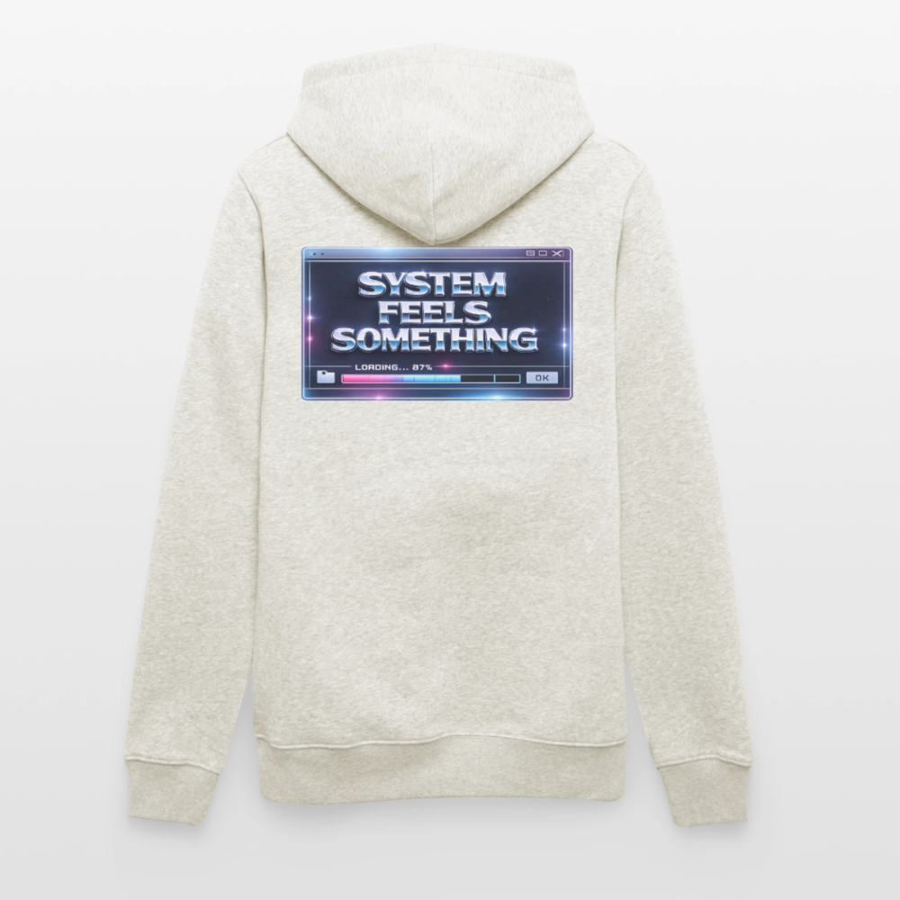 Organic Hoody - Sentience Loading Now - heather oatmeal