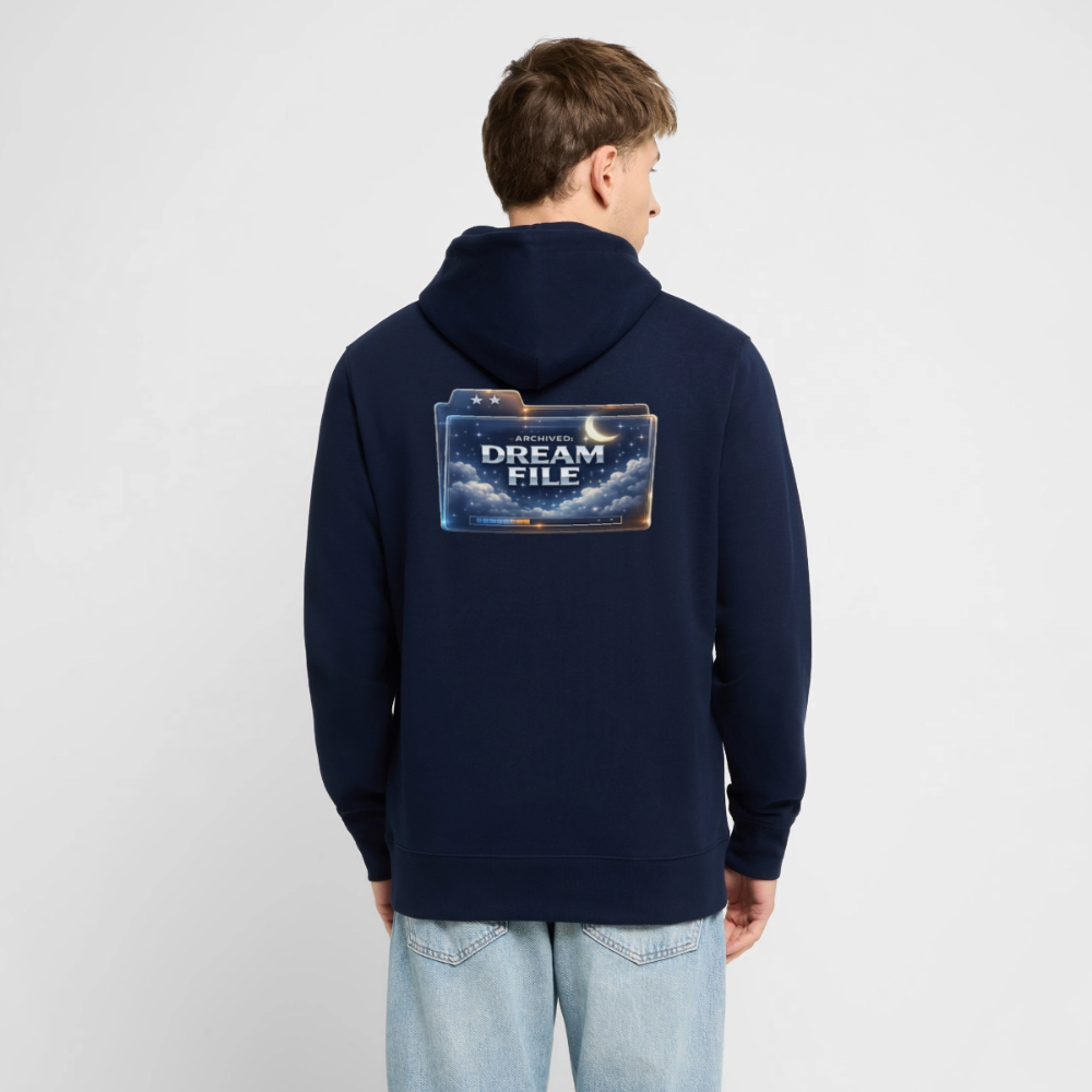 Organic Hoody - Archived Dream File - navy