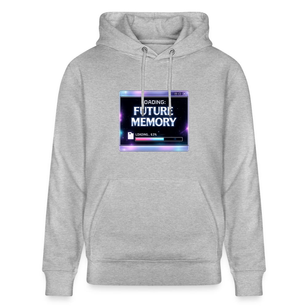 Organic Hoody - Future Memory - heather grey