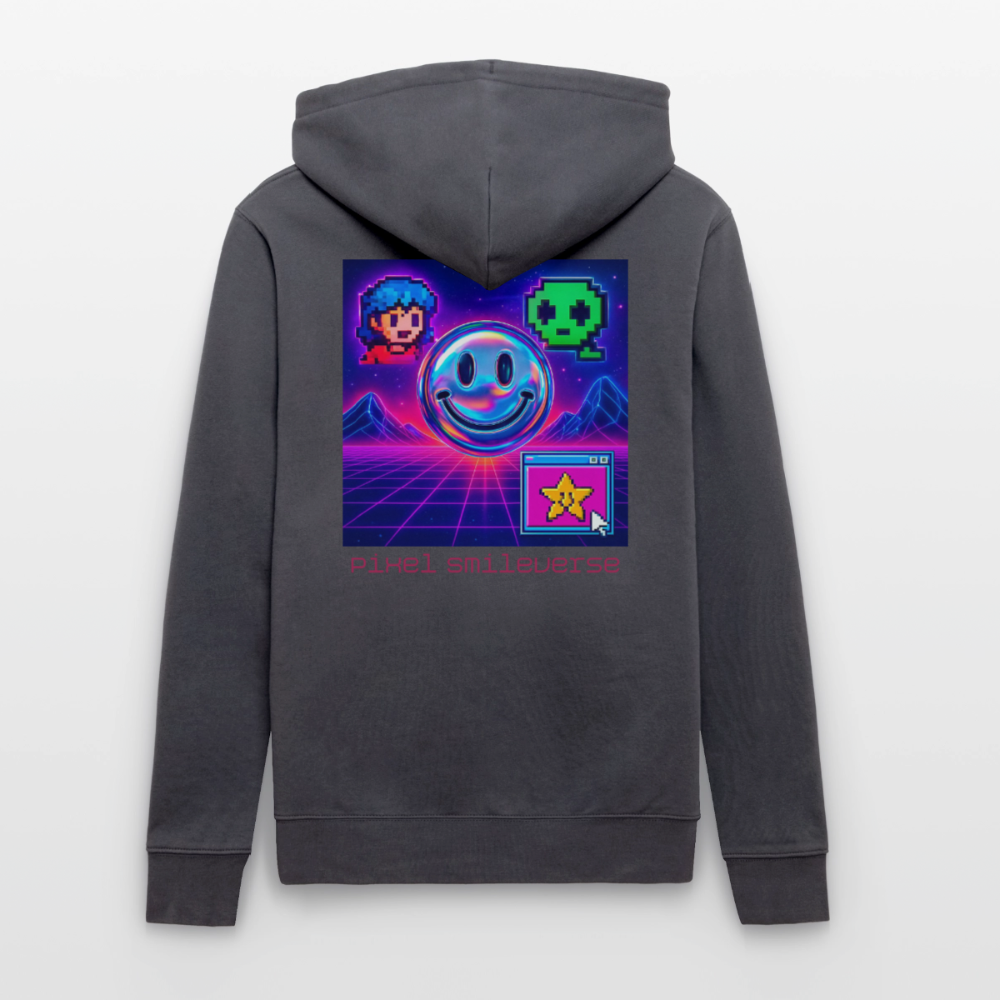 Organic Hoody - Retro Arcade Dream - indigo blue