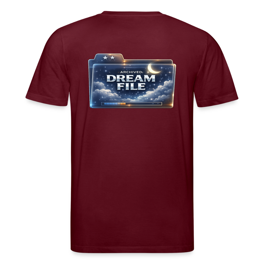 Organic T-Shirt - Archived Dream File - burgundy