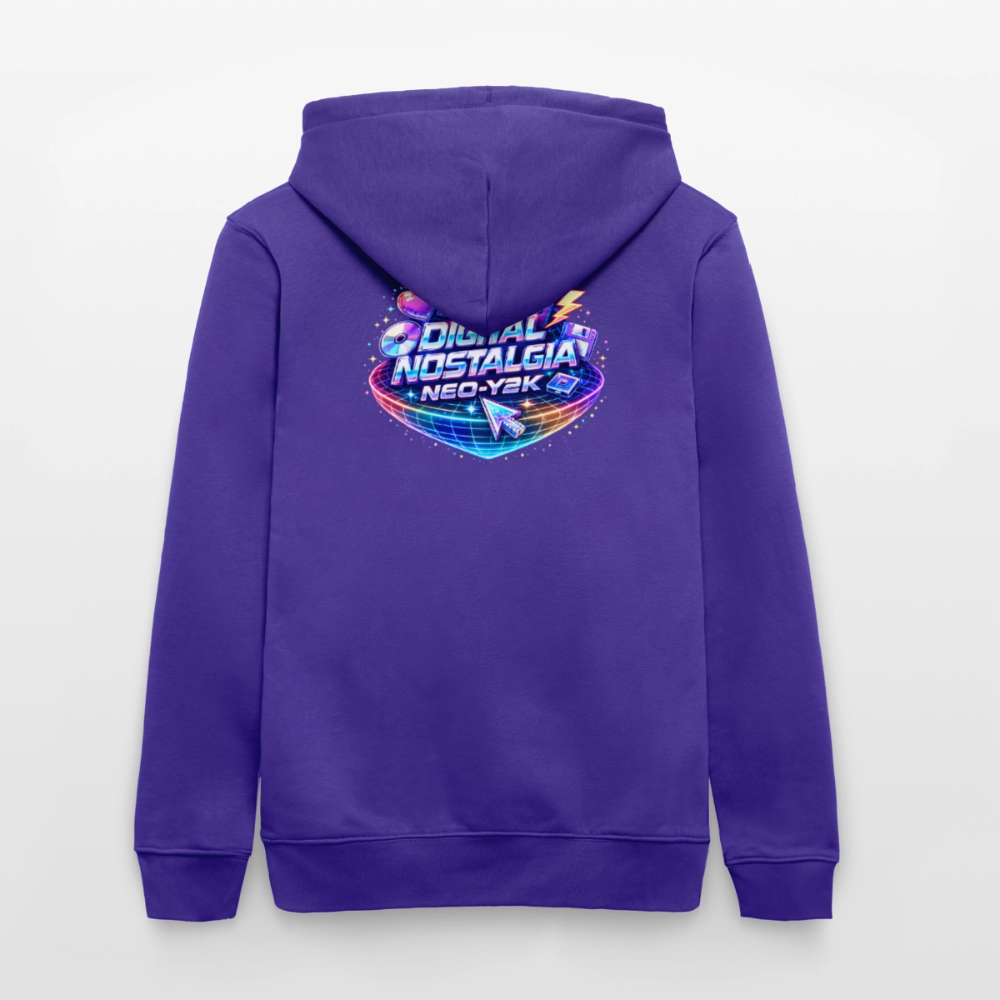 Organic Hoody - Neo Y2K Revival - purple love 