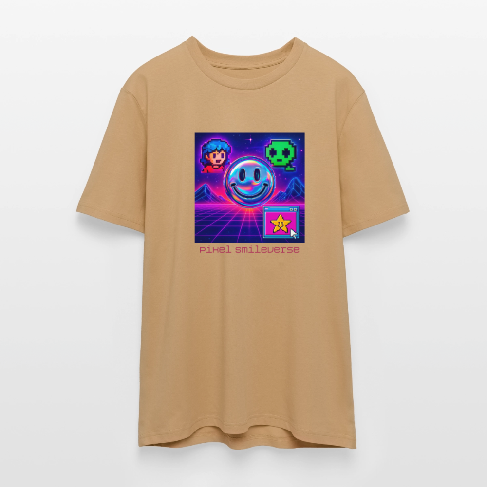 Organic T-Shirt - Retro Arcade Dream - caramel 