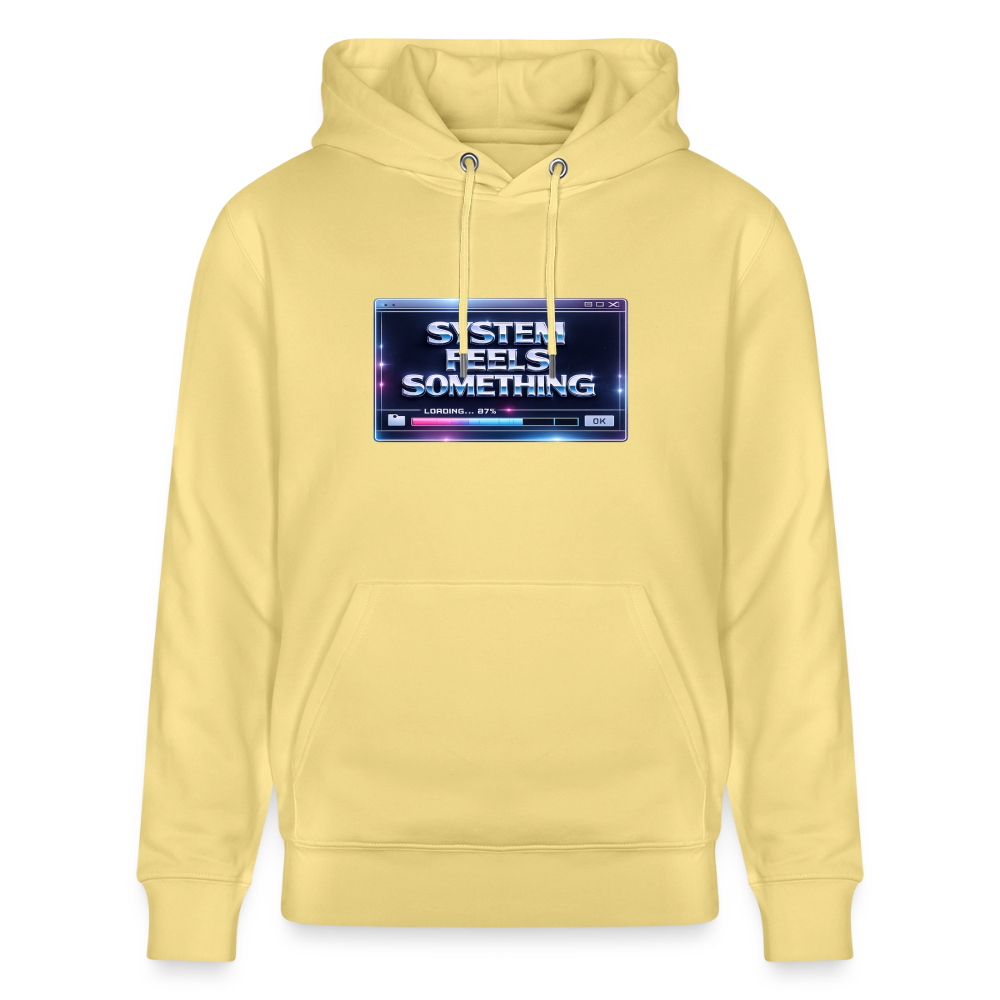 Organic Hoody - Sentience Loading Now - viva yellow 