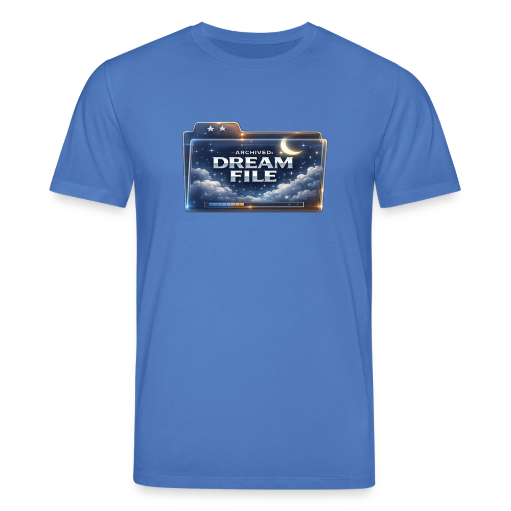 Organic T-Shirt - Archived Dream File - mindful blue