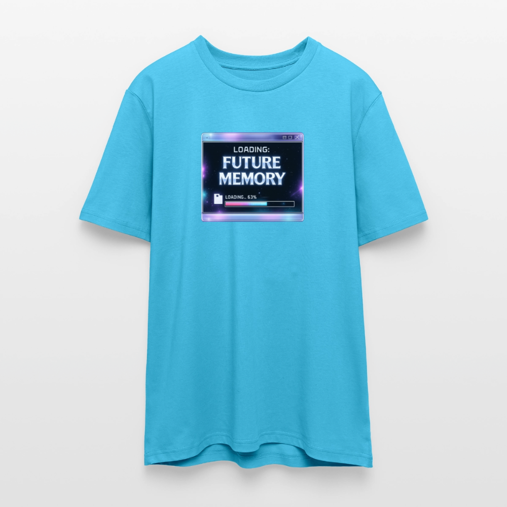 Organic T-Shirt - Future Memory - aqua blue