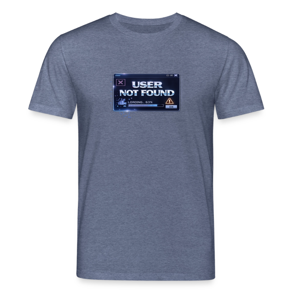 Organic T-Shirt - User Not Found - dark heather blue