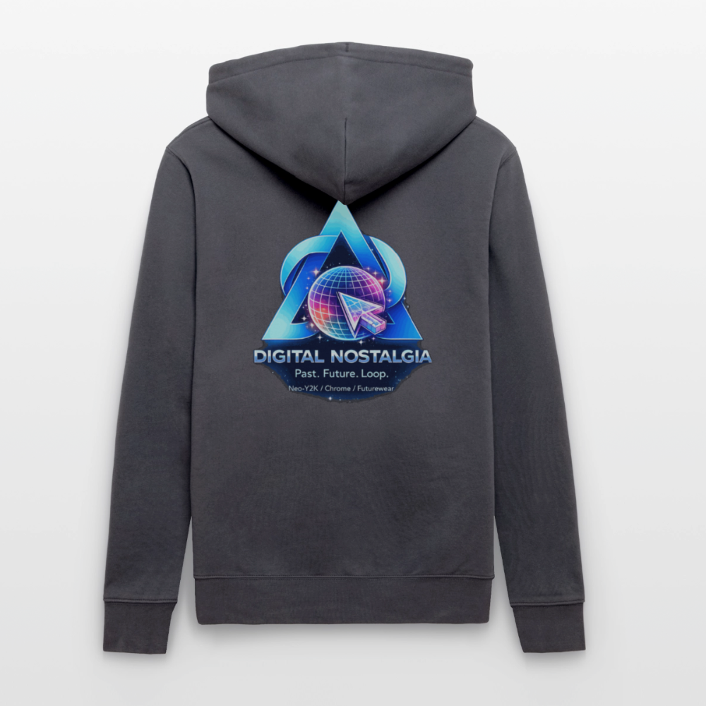 Organic Hoody - Eternal Quantum Era - indigo blue
