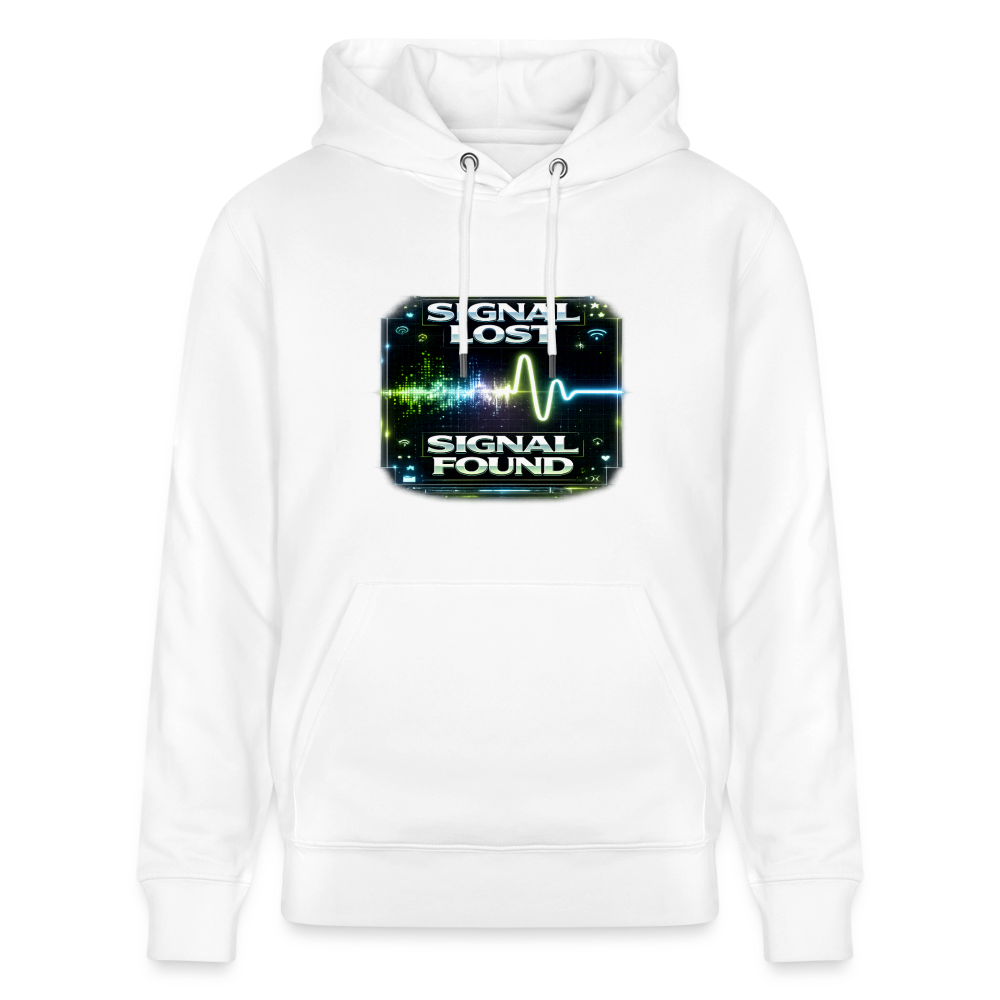 Organic Hoody - Signal Restored - white