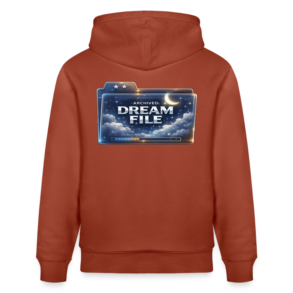 Organic Hoody - Archived Dream File - heritage brown