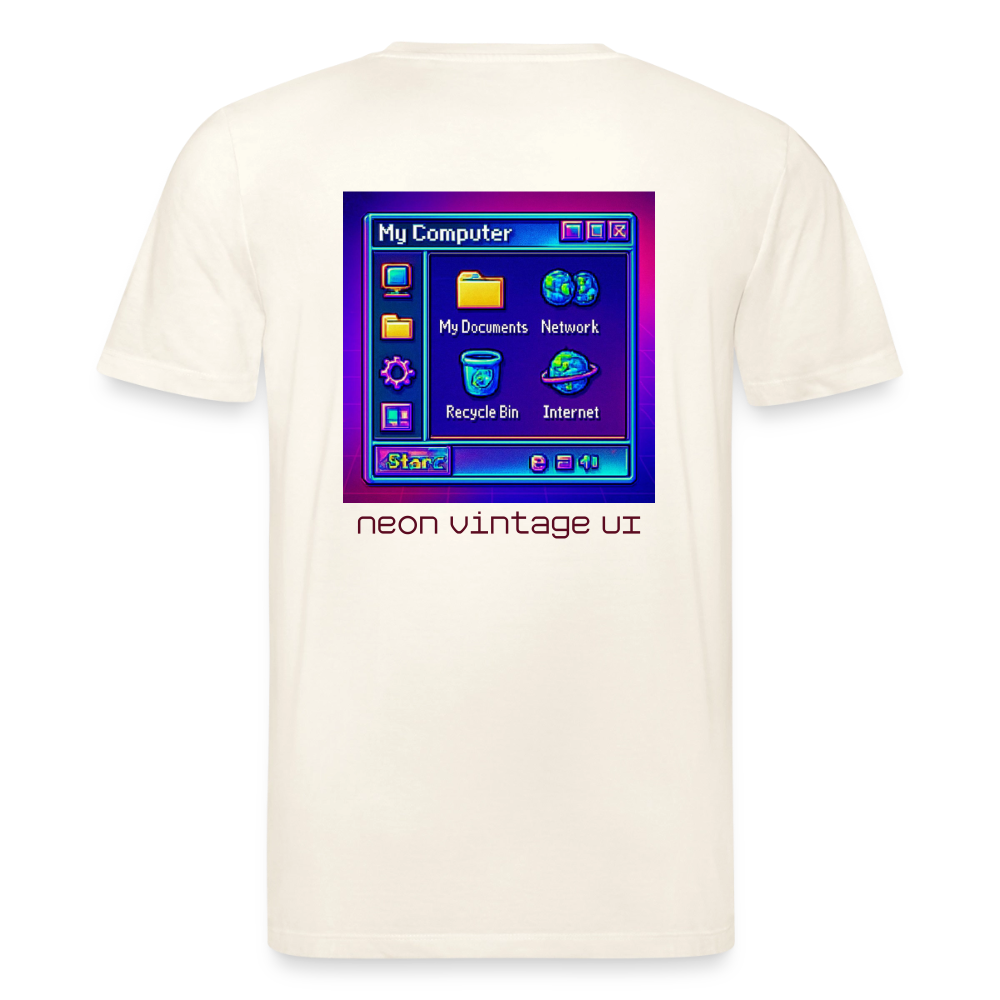 Organic T-Shirt - Retro Desktop - natural white