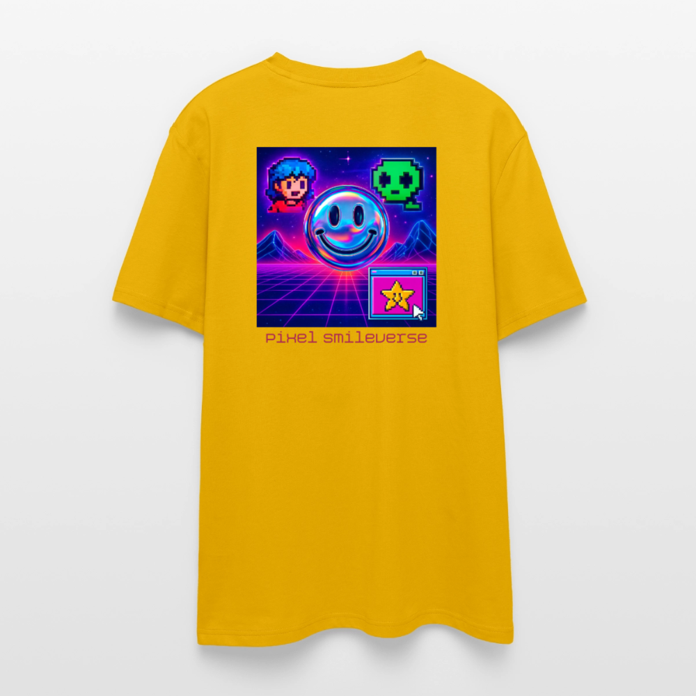 Organic T-Shirt - Retro Arcade Dream - spectra yellow