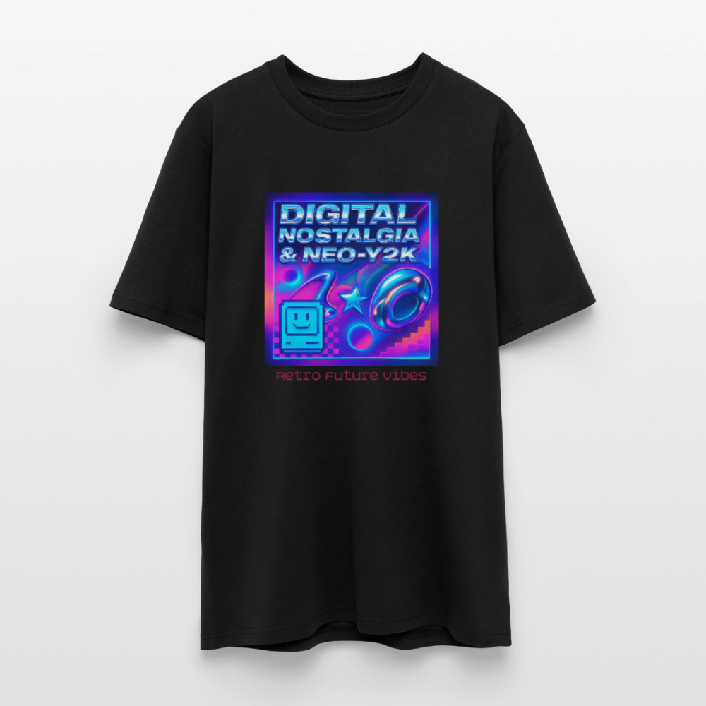 Organic T-Shirt - Digital Nostalgia - black