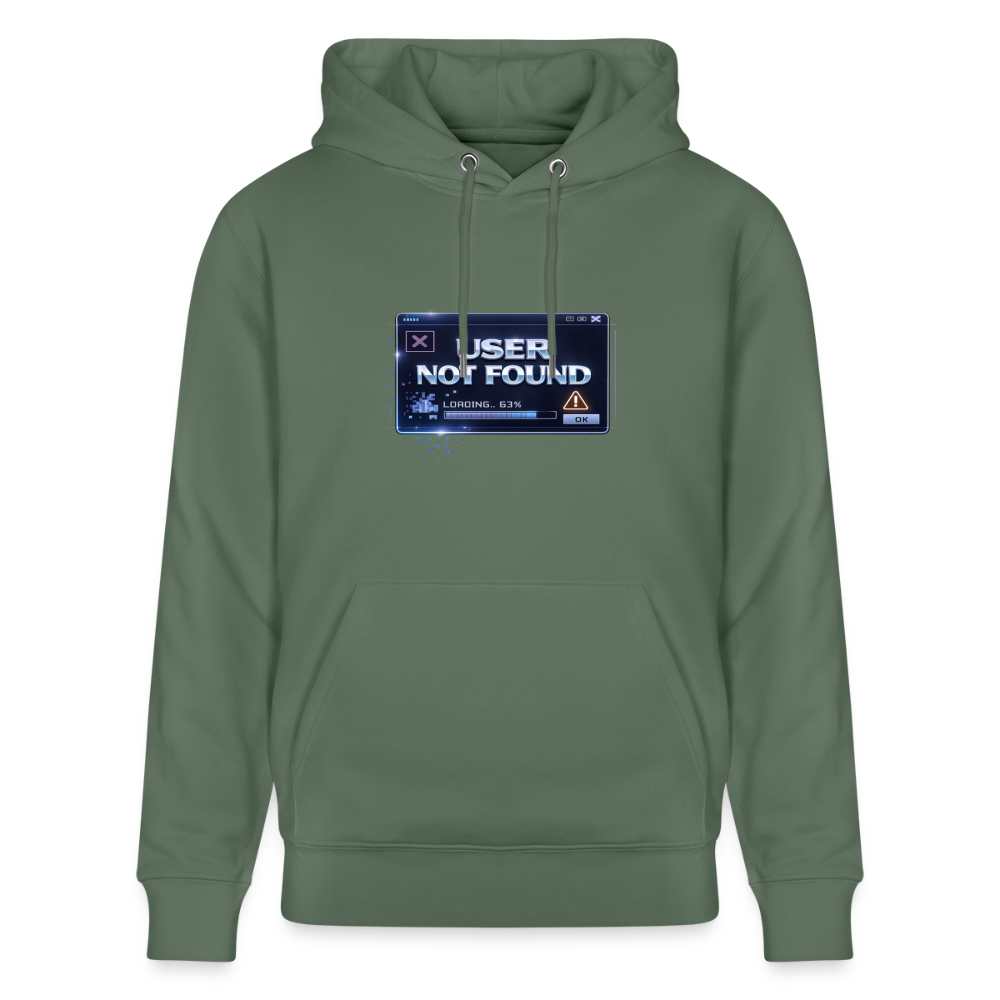 Organic Hoody - User Not Found - cypress green