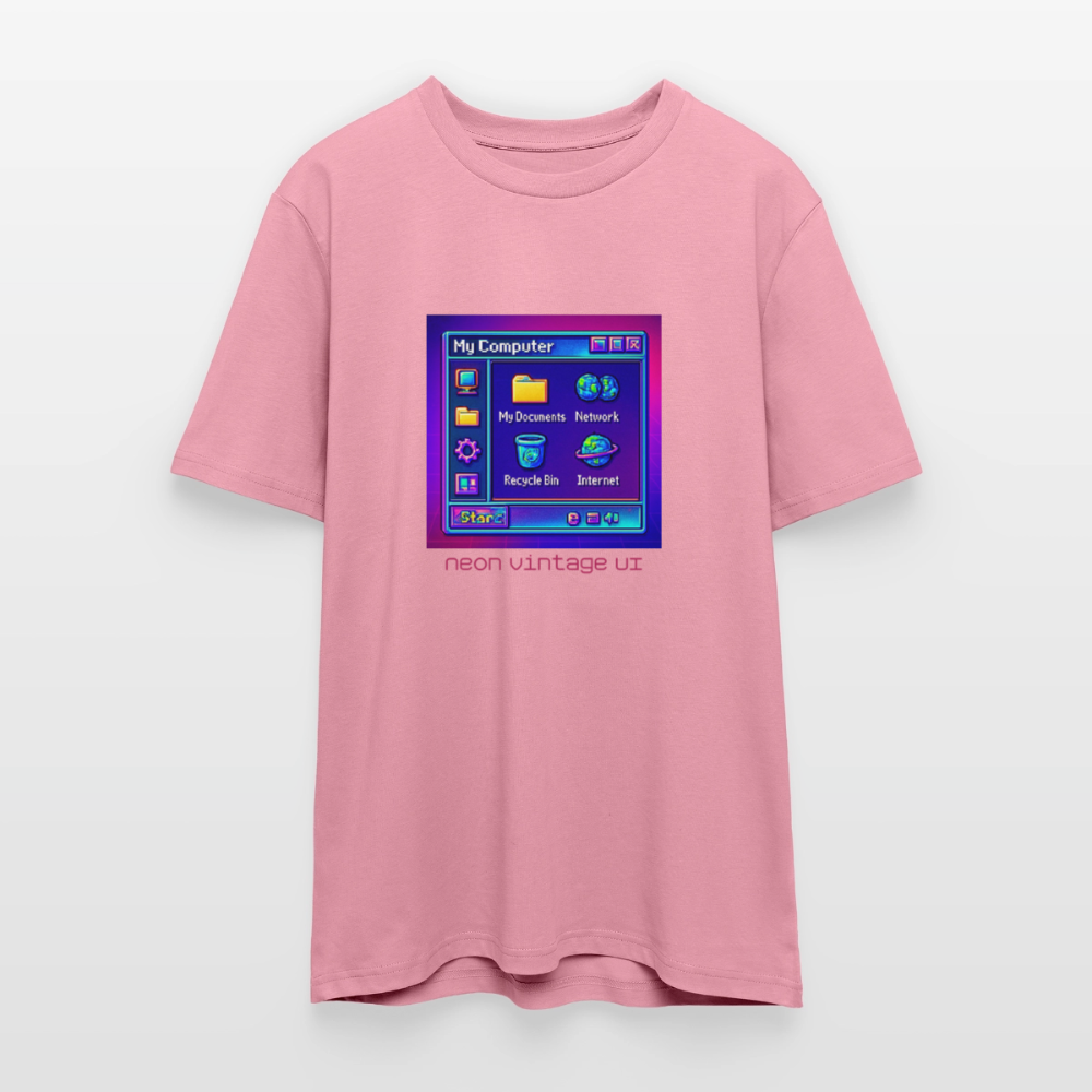 Organic T-Shirt - Retro Desktop - lilac dream